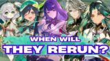 When will EVERY character get their rerun or release? (Genshin Impact Banner Predictions)