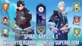C0 Wriothesley Hypercarry & C0 Neuvillette Superbloom – Spiral Abyss 4.1 – Genshin Impact