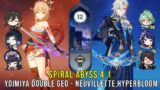 C0 Yoimiya Vaporize and C0 Neuvuillette Hyperbloom – Genshin Impact Abyss 4.1 – Floor 12 9 Stars