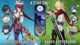 C6 Rosaria Reverse Melt and C1 Kaveh Hyperbloom – Genshin Impact Abyss 4.1 – Floor 12 9 Stars
