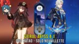 Duo C1 Hutao and Solo C0 Neuvillette – Genshin Impact Abyss 4.1 – Floor 12 9 Stars