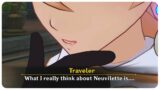 Rare Moment Traveler Actually TALKING to Neuvilette (Neuvilette Story Quest) | Genshin Impact