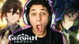 ANIME FAN REACTS to All Genshin Impact Version Trailers For the First Time Reaction