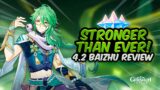 BETTER WITH FURINA! Updated Baizhu Review | Genshin Impact 4.2