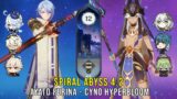 C0 Ayato Furina and C1 Cyno Hyperbloom – Genshin Impact Abyss 4.2 – Floor 12 9 Stars