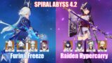 C0 Furina Ayaka Freeze & C0 Raiden Hypercarry | Spiral Abyss 4.2 | Genshin Impact