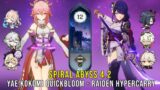 C0 Yae Kokomi Quickbloom and C0 Raiden Hypercarry – Genshin Impact Abyss 4.2 – Floor 12 9 Stars