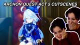 Dish Reacts to Fontaine Archon Quest Act V Cutscenes | Genshin Impact