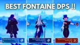 STRONGEST FONTAINE DPS !! Crowned DPS Showcase [ Genshin Impact ]