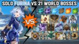 Solo C0 Furina vs 21 World Bosses Without Food Buff | Genshin Impact