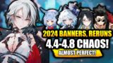 ALMOST PERFECT 2024!! NEW 4.4 – 4.8 BANNERS, RERUNS & TRIPLE LINEUPS! – Genshin Impact