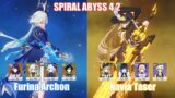 C0 Furina Archon Team & C0 Navia Taser | Spiral Abyss 4.2 | Genshin Impact