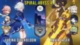 C0 Furina Quickbloom and C0 Navia Taser  – Genshin Impact Abyss 4.2 – Floor 12 9 Stars