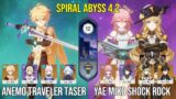 C6 Anemo Traveler Taser & C0 Yae Miko Shock Rock | Genshin Impact | 4.2 Spiral Abyss