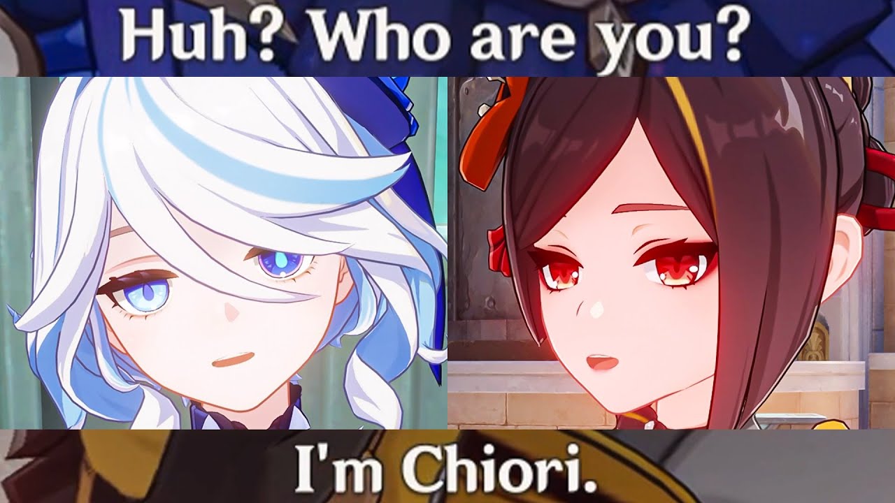 CHIORI Meets FURINA for The First Time Cutscene Genshin Impact ...