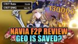 Did Navia SAVE Geo?! F2P REVIEW | C0 Navia First Impressions | Genshin Impact 4.3
