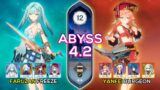 Faruzan Freeze & Yanfei Burgeon – Spiral Abyss 4.2 – Genshin Impact