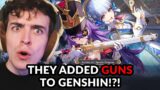 GUNS ADDED TO GENSHIN!?! 4.3 LIVESTREAM LIVE REACTION | Genshin Impact