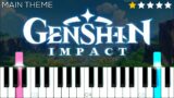 Genshin Impact Main Theme | EASY Piano Tutorial
