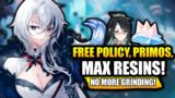 NO MORE GRINDING!! FREE DAILY PRIMOS, MAX RESIN UPDATES AND EVERYTHING IN 4.4!! – Genshin Impact