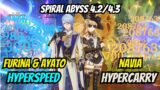 Navia Hypercarry and Ayato Hyperspeed Spiral Abyss 4.2/4.3 Genshin Impact