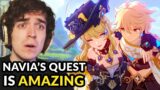 Navia's Story Quest is AMAZING | Genshin Impact 4.3 FULL REACTION