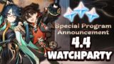 4.4 Livestream Watchparty Next Update / Banners / Events / Primogem Codes – Genshin Impact