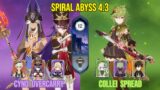 C0 Cyno + Chevreuse Overcarry & C6 Collei Spread | Floor 12 Genshin Impact | 4.3 Spiral Abyss