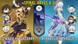 C0 Navia Hypercarry and C0 Ayaka Furina Freeze – Genshin Impact Abyss 4.3 – Floor 12 9 Stars
