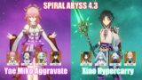 C0 Yae Miko Aggravate & C0 Xiao Furina Hypercarry | Spiral Abyss 4.3 | Genshin Impact