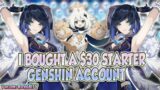 I BOUGHT A $30USD STARTER ACCOUNT "Giveaway Account" | GENSHIN IMPACT ACCOUNT