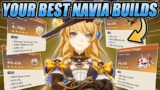 I Reviewed Your BEST Navia Builds (F2P & WHALE) in Genshin Impact