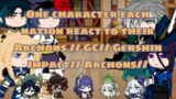 One character each nation react to their Archons // GC// Genshin Impact// Archons//