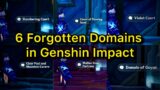 6 forgotten Domains in genshin impact