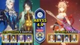 C0 Neuvillette x Xianyun & C0 Yoimiya x Furina |Spiral Abyss 4.4 Floor 12 9 Stars Genshin Impact 4.4