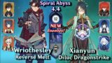 C0 Xianyun Diluc & C0 Wriothesley Melt | NEW Spiral Abyss 4.4 – Floor 12 9 Star | Genshin Impact 4.4