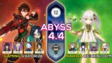 C0 Xianyun + Gaming Vaporize & C0 Nahida Quickbloom – Spiral Abyss 4.4 – Genshin Impact