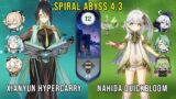 C0 Xianyun Hypercarry and C0 Nahida Quickbloom – Genshin Impact Abyss 4.3 – Floor 12 9 Stars