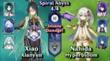 C0 Xianyun is INSANE! C0 Xianyun Xiao & C0 Nahida Hyperbloom | Spiral Abyss 4.4 – Floor 12 9 Stars