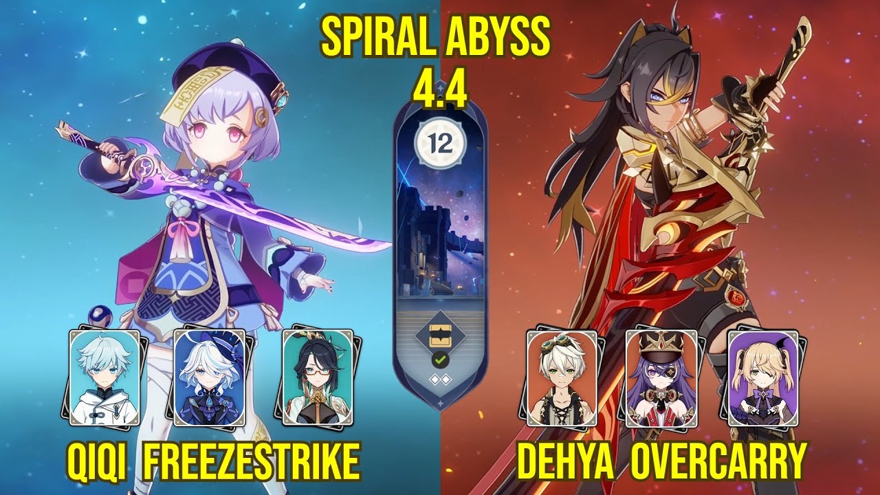 C2 Qiqi Freezestrike & C0 Dehya Overcarry | Genshin Impact Spiral Abyss ...