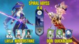 C6 Layla Winterstrike & C6 Dori Quickbloom | Genshin Impact Spiral Abyss Version 4.4
