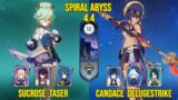C6 Sucrose Taser & C6 Candace Delugestrike | Genshin Impact Spiral Abyss Floor 12 Version 4.4
