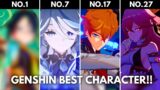 F2P:- BEST C0 CHARACTER!! All 5 Stars Ranked!! [ Genshin Impact ]