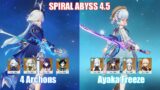 4 Archons & C0 Ayaka Freeze | Spiral Abyss 4.5 | Genshin Impact