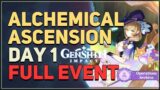 Alchemical Ascension Day 1 Full Event Genshin Impact
