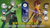 C0 Alhaitham Hyperbloom and C0 Chiori Navia – NEW Genshin Impact Abyss 4.5 – Floor 12 9 Stars