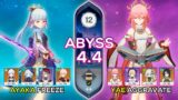 C0 Ayaka Freeze & C0 Yae Miko Aggravate – Spiral Abyss 4.4 – Genshin Impact