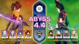 C0 Chiori Double Pyro & C0 Tighnari Hyperbloom | Spiral Abyss 4.4/4.5 | Genshin Impact