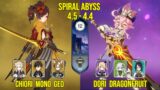 C0 Chiori Mono Geo & C6 Dori Dragonfruit | Genshin Impact Spiral Abyss Version 4.5 – 4.4