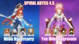 C0 Nilou Hypercarry & C0 Yae Miko Aggravate | Spiral Abyss 4.5 | Genshin Impact
